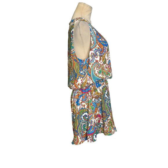 Show Me Your Mumu colorful paisley print romper size Large - Picture 11 of 15